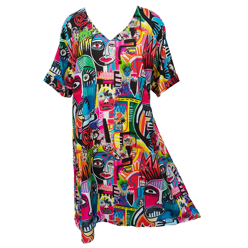 Crepe Shirt Dress Size 16-32 PS4