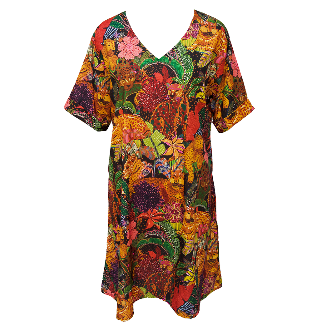 Wild Crepe Shirt Dress Size 16-32 PS3