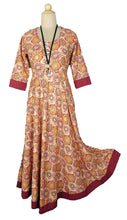 Load image into Gallery viewer, 100% Cotton Full Length Maxi Dress in S M XL