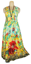 Load image into Gallery viewer, BB 100% cotton sleeveless long dress with magic stretchable chest UK size 10-14
