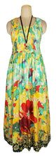Load image into Gallery viewer, BB 100% cotton sleeveless long dress with magic stretchable chest UK size 10-14