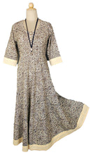 Load image into Gallery viewer, 100% Cotton Full Length Maxi Dress in S M XL